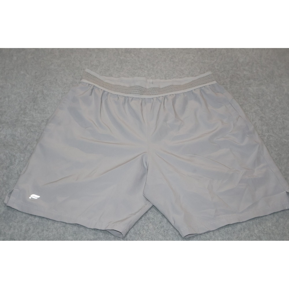 Fabletics Lined Shorts Mens Small Gray Athletic Gym Workout Running 7" Inseam